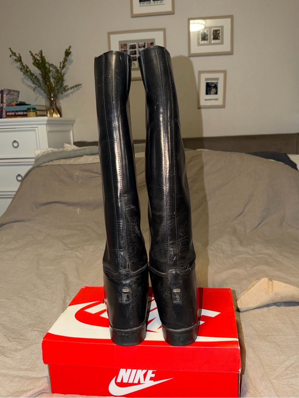 Vintage Colt Cromwell Riding Boots Black Knee High size 7 - Picture 5 of 10